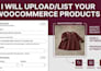 upload and list your products on woocommerce or shopify
